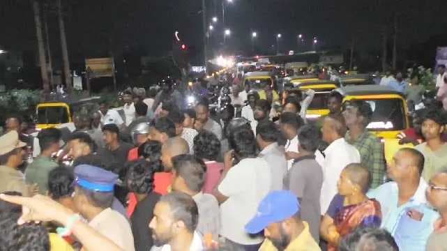 Public protest against power cut