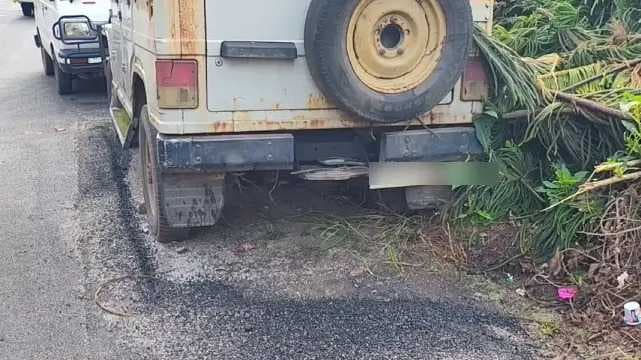 Road renovation work