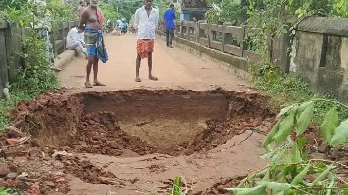 MYD Bridge connection road damaged