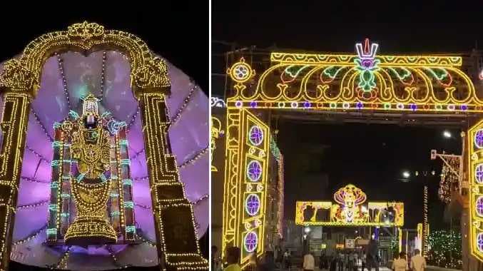 Thirupathi light setting
