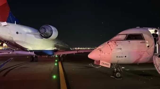 New york two aeroplane accident