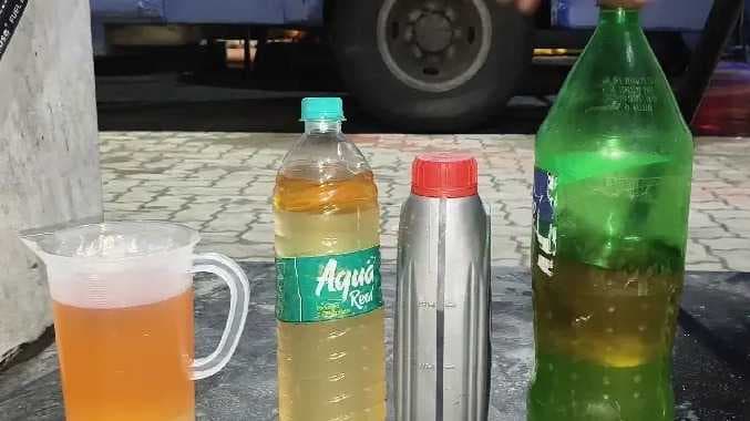 KNC Petrol mixing water