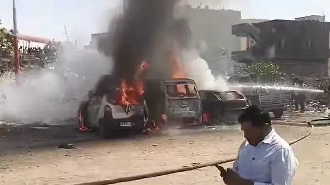 TIRUPATI CAR Fire