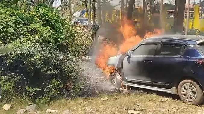 Vellore car fire