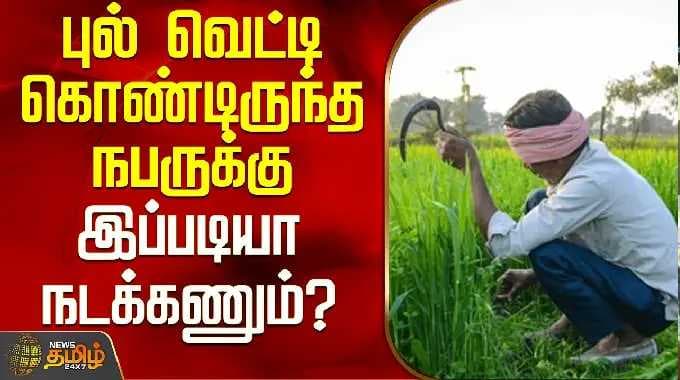 Dharmapuri | Rescue | புல் வெட்டி கொண்டிருந்த நபருக்கு இப்படியா நடக்கணும்?