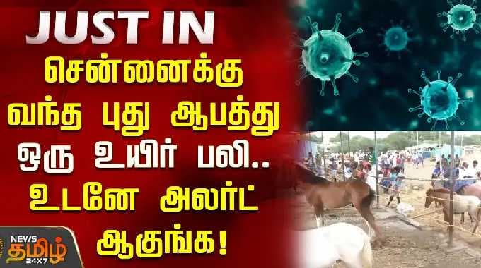 Glanders virus Chennai | சென்னைக்கு வந்த புது ஆபத்து.. ஒரு உயிர் பலி.. உடனே அலர்ட் ஆகுங்க!