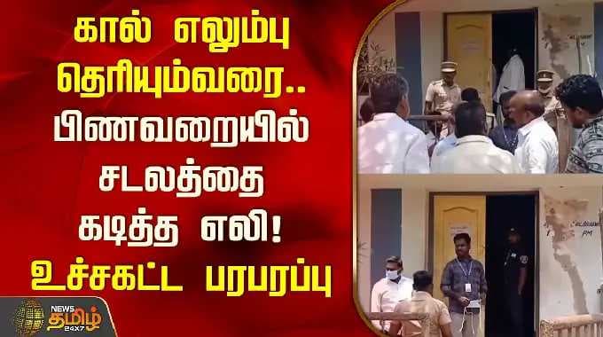 Rats gnawed body in morgue until bone was visible! Outrage peaks | Tiruvarur