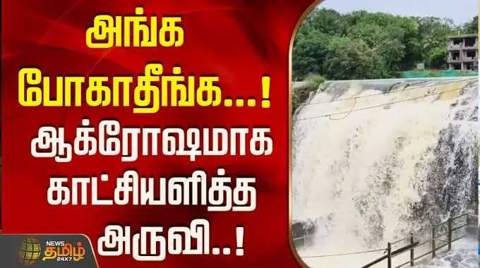 அங்க போகாதீங்க ...!ஆக்ரோஷமாக காட்சியளித்த அருவி..! | Thirparappu Water Falls
