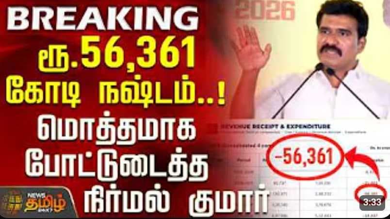 மின் துறையில் இத்தனை கோடி நஷ்டமா?