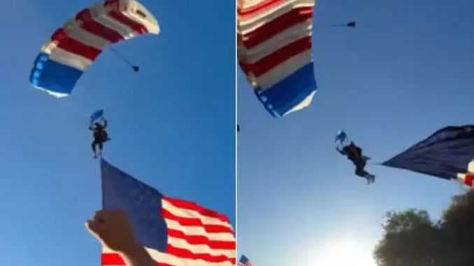 Sky diving