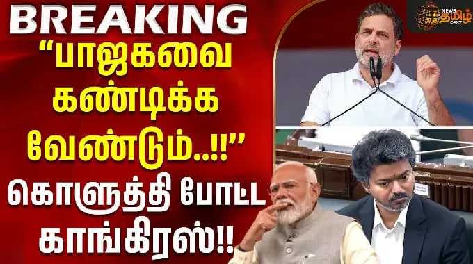 Congress | பாஜகவை தவெக கண்டிக்க வேண்டும்.. கொளுத்தி போட்ட காங்கிரஸ்