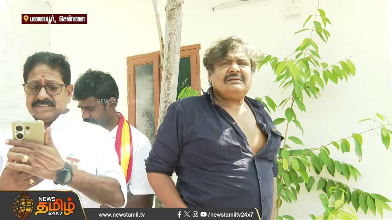 தவெக அலுவலகத்தில் மன்சூர் அலிகான்